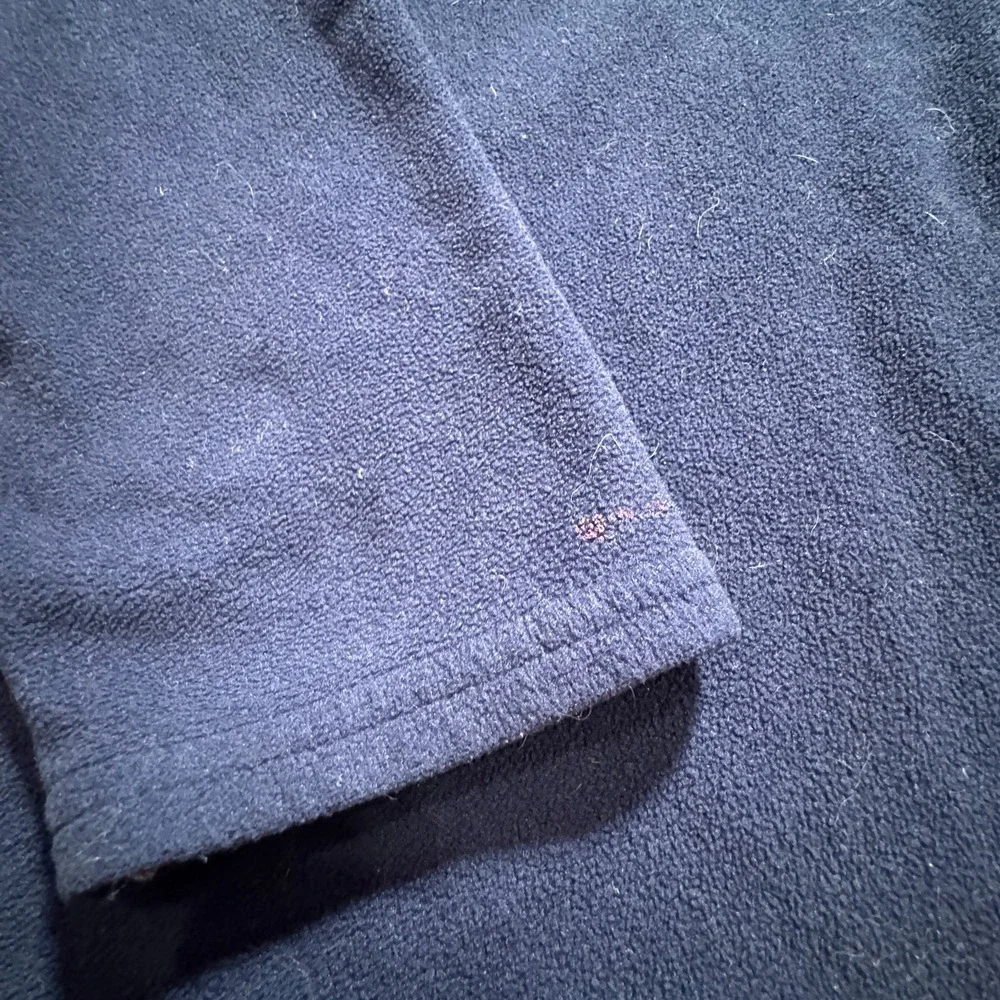 Vintage‎ LL Bean Jacket Mens Large Blue Fleece 1/4 Zip Polartec Outdoor Sweater